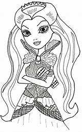 Coloring Ever After High Pages Queen Printable Raven Print Sheet Color Sheets Kids Colouring Books Coloringtop sketch template