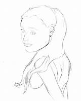 Ariana Grande Coloring Drawing Pages Outline Sketch Step Getdrawings Comments Draw Coloringhome sketch template