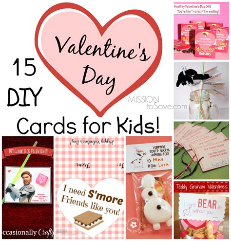 diy valentine day cards  kids mission  save