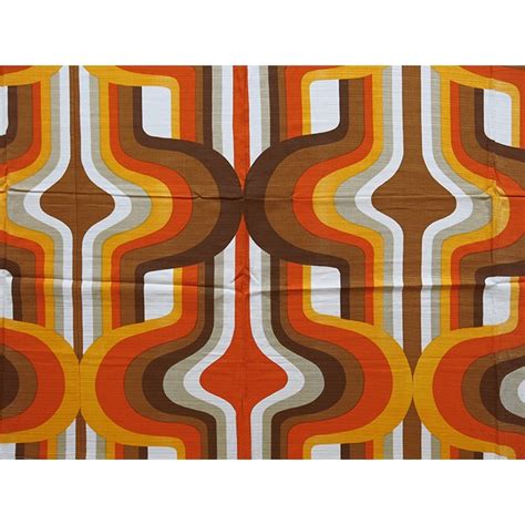 early  psychedelic pop art curtains