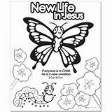 Butterfly Coloring Jesus Life Pages Christian Christ Kids Printable Easter Bible Preschool Lesson Children Cool Activity Sunday School Information Crafts sketch template