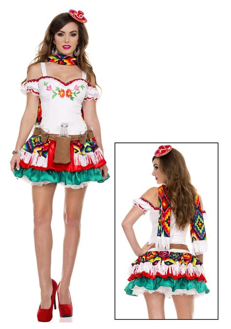 Tequila Womens Adult Mexican Liquor Halloween Costume Dress Os Kostüme