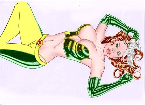 rogue sexy pinup image renato camilo erotic art superheroes pictures pictures sorted by