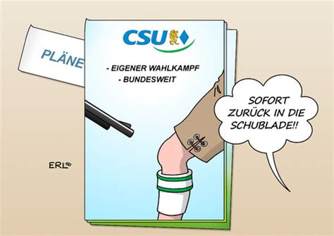 csu plaene von erl politik cartoon toonpool