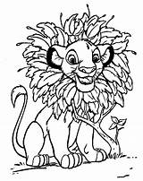 Coloring Pages Lion King Simba Kids sketch template