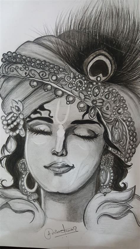 lord krishna sketch artofit