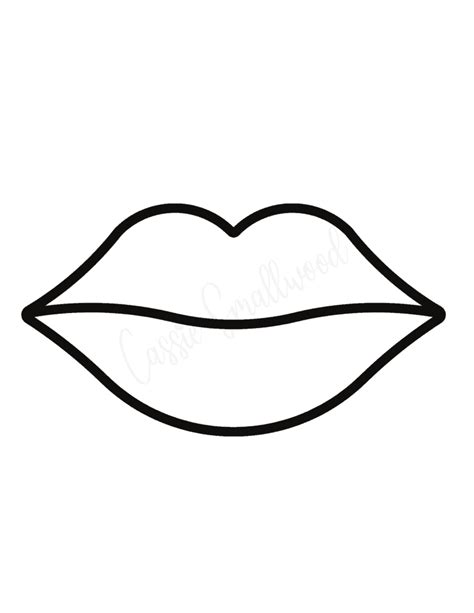 printable mouth template