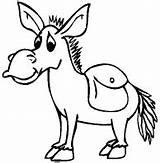 Donkey Colorir Asini Colorare Disegni Burros sketch template