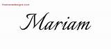 Mariam Name Tattoo Designs Calligraphic Names Graffiti Freenamedesigns sketch template