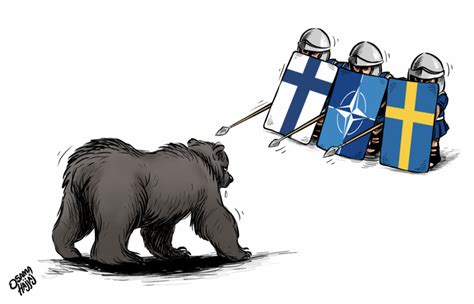 finland  sweden   join nato cartooning  peace