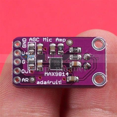 max electret microphone amplifier module agc auto gain control forarduinocqh sensors