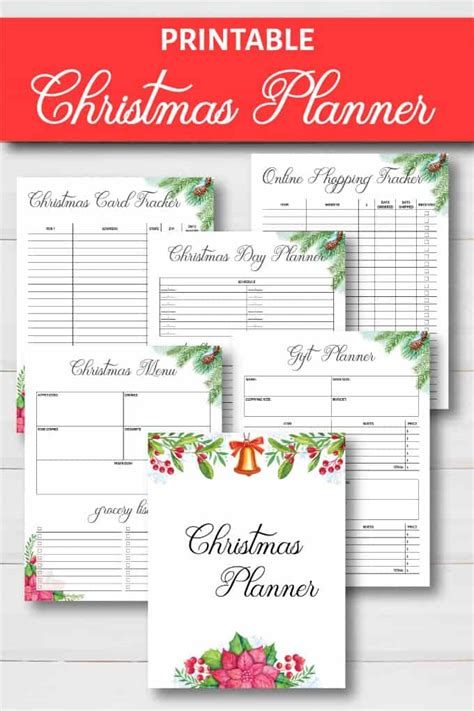 christmas menu planning xmas list holiday planner traditional christmas