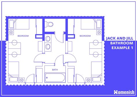 jack  jill bathroom    benefits  floor plan examples homenish