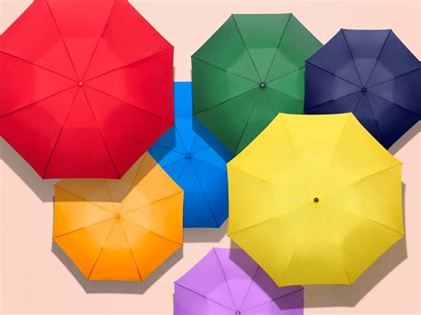 colorful umbrellas arranged   graphic pattern
