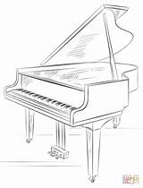 Pianino Supercoloring Zapisano sketch template