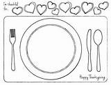 Kids Template Place Setting Printable Thanksgiving Coloring Placemats Preschool Table Food Mat Sheet Printables Pages Activities Craft Color Festival Collection sketch template