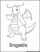 Dragonite sketch template