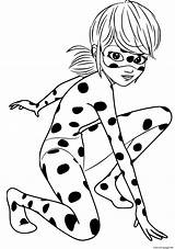Coloring Ladybug Miraculous Pages Popular sketch template