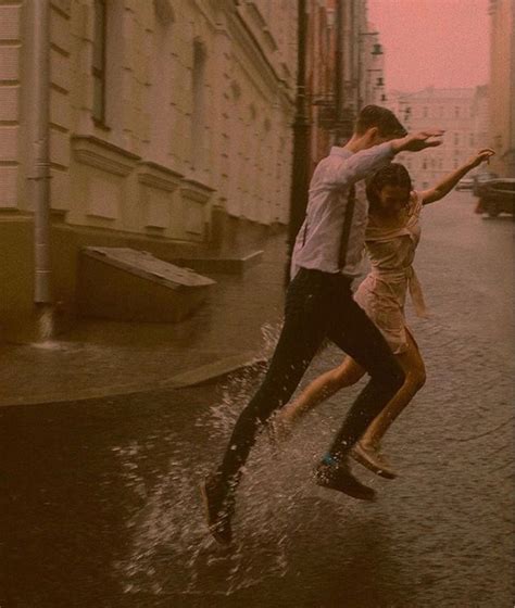 love couple and rain image images 350668835