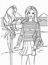 Coloring Barbie Pages Choose Board Doodle Cat sketch template