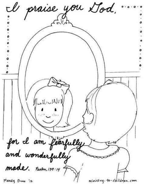 psalm  bible coloring page   fearfully