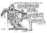 Evil Good Overcome Romans Bible Coloring Overcoming Do Colouring Stories Cartoon But Pages Doodles Organized Choose Board Sunday School Just sketch template