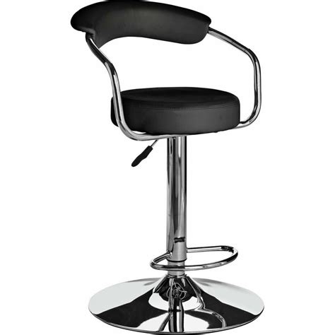 executive gas lift bar stool   rest black jd furniture