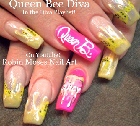robin moses nail art queen bee nail art diva nails diva nail art