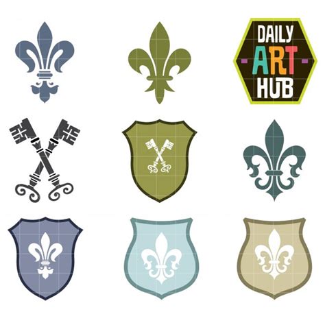 royal symbols clip art set daily art hub graphics alphabets svg