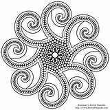 Mandala Coloring Pages Octopus Color Transparent Henna Mandalas Rosemary Drawing Jewels Printable Tentacles Large Easy Dot Print Adult Painting Version sketch template
