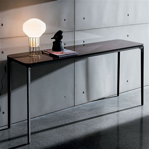 Slim Glass Console Table Klarity Glass Furniture
