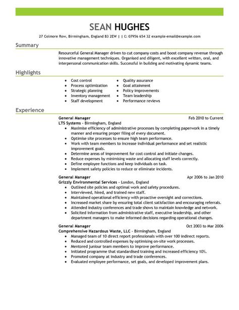 expert manager resume examples samples   livecareer