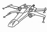 Crafter Xwing sketch template