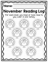 Reading Monthly Logs Themed November Log Fromabcstoacts sketch template