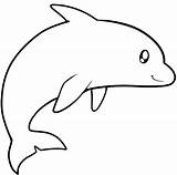 Fish Coloring Pages Drawing Kids Simple Dolphin Drawings Cute Draw Cliparts Easy Line Dolphins Cartoon Clipart Sketches Animal Cool Colorful sketch template