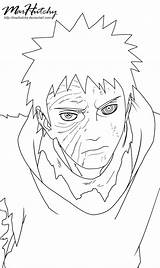 Obito Naruto Tobi Uchiha Pages Coloring Lineart Anime Deviantart Color Printable Popular Getcolorings Print Sketch Template Coloringhome sketch template