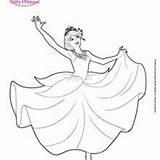 Princess Fairy Catania Drawing Barbie Coloring Pages Mariposa Flying Dance Amazing Dancing Drawings Hellokids Royal Paintingvalley sketch template