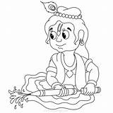 Krishna Coloring Balarama Yashoda Xcolorings sketch template