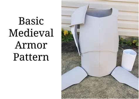 basic medieval armor pattern  foam etsy