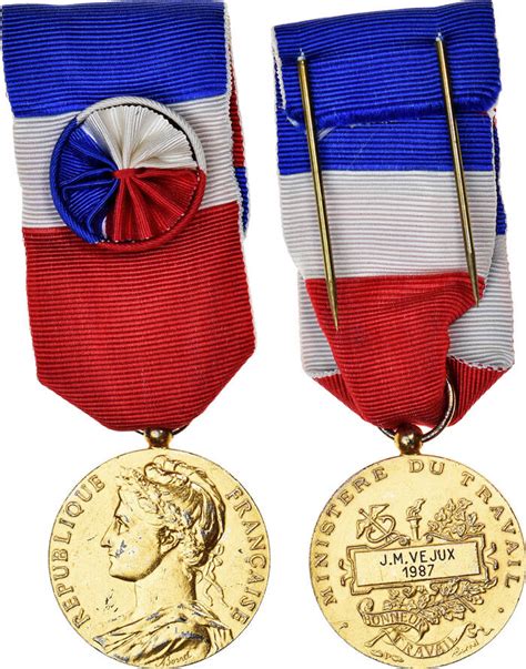 france medaille 1987 médaille d honneur du travail excellent quality