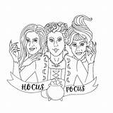 Pocus Hocus Sanderson sketch template