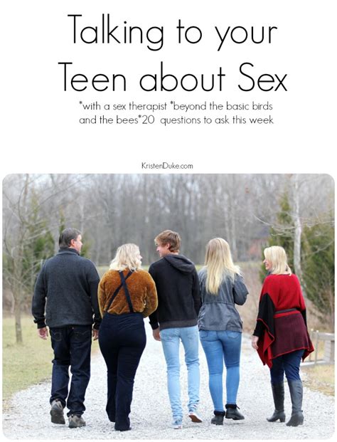 talking to your teen about sex {20 questions to ask} kristen duke