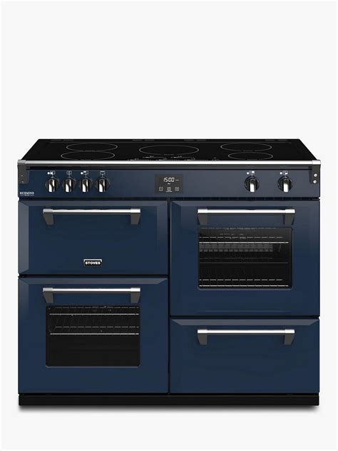 stoves richmond deluxe sei cm induction electric range cooker midnight blue