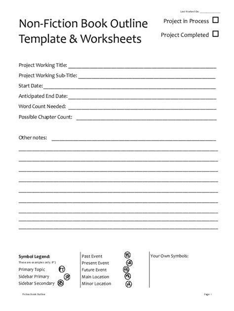 blank chapter outline template  outline template book outline
