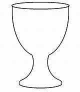 Chalice Coloring Template Pages Communion sketch template