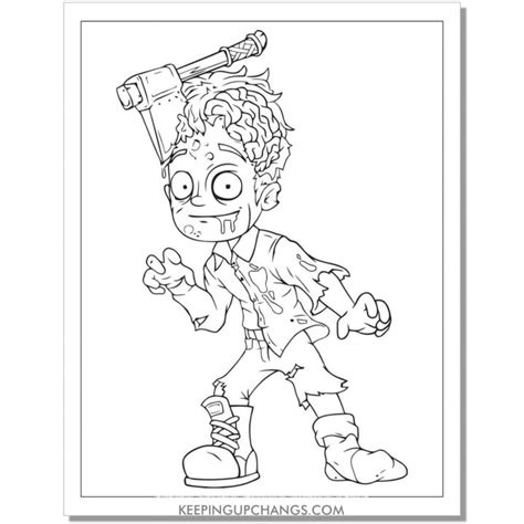 zombie coloring pages sheets  popular printables