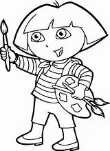 Dora Coloring Painting Pages Wecoloringpage sketch template
