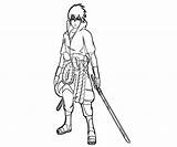 Sasuke Uchiha Coloring Pages Naruto Teenager Colouring Sharingan Random Template sketch template