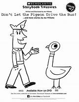 Pigeon Coloring Bunny Mo Willems Knuffle Pages Bus Let Drive Don Activities Sheet Printable Book Books Kids Sheets Colouring Color sketch template