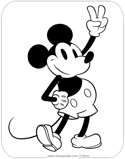 printable coloring pages mickey mouse